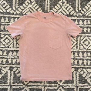 Madewell Pink Tomboy Pocket Tee
